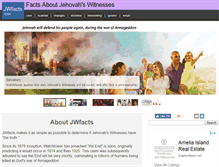 Tablet Screenshot of jwfacts.com